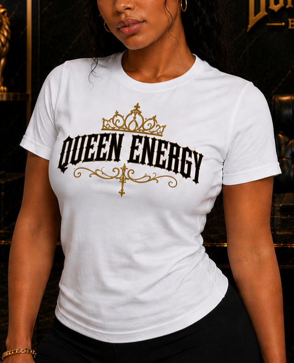 Dominion Women's Essential Royal Black Queen Energy T-Shirt