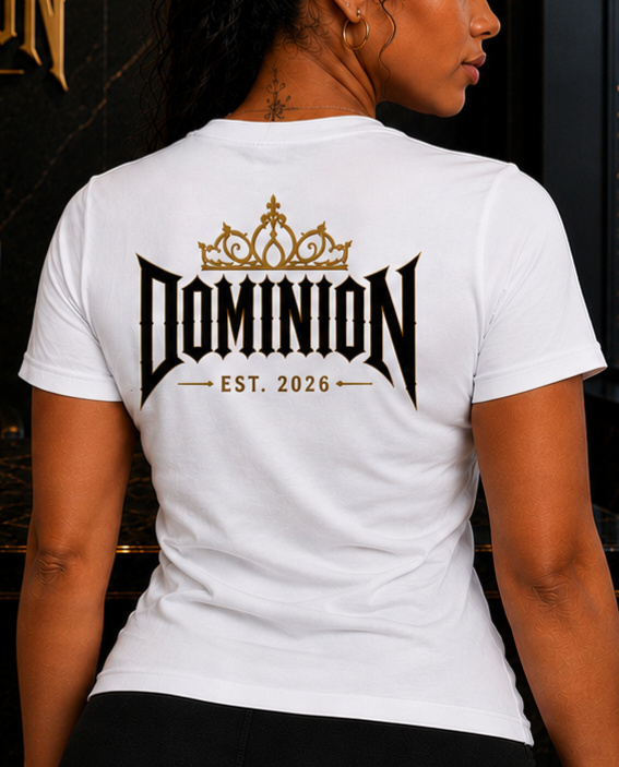 Dominion Women's Essential Royal Black Queen Energy T-Shirt