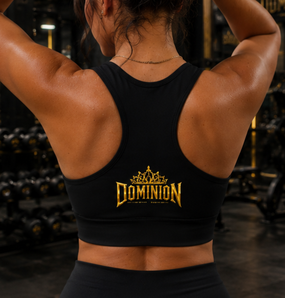 Dominion Queen Energy Royal Gold Longline Sports Bra