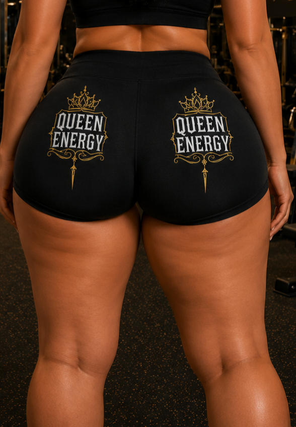 Dominion Women's Crowned Royal White Queen Energy Sport-Tek Shorts