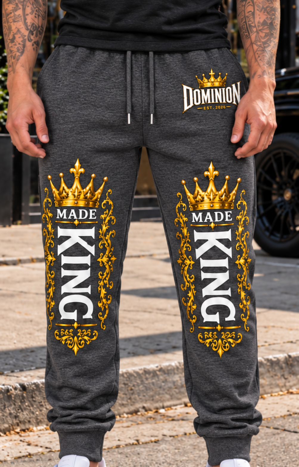 Dominion Men's Elite Made King Royal White Joggers